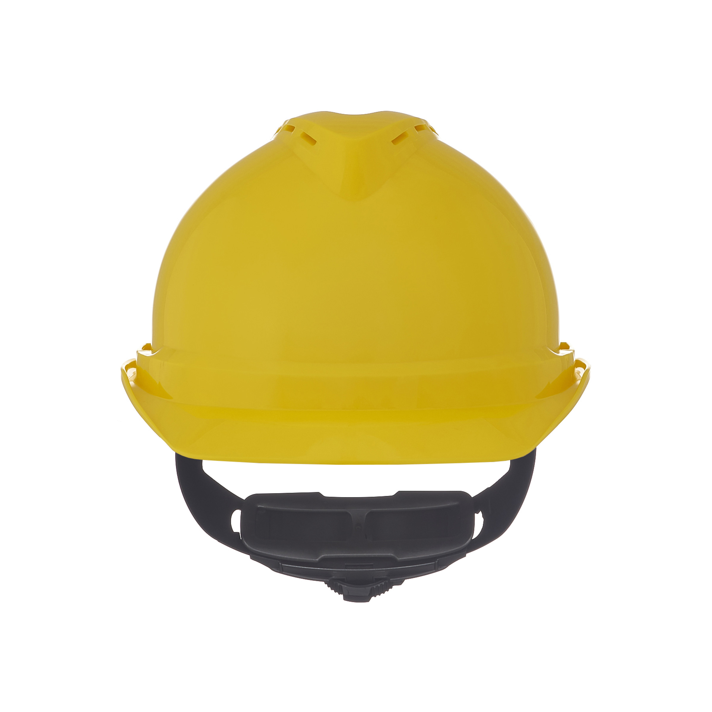 V-Gard 500 Cap, Yellow Vented, 4-Point Fas-Trac III